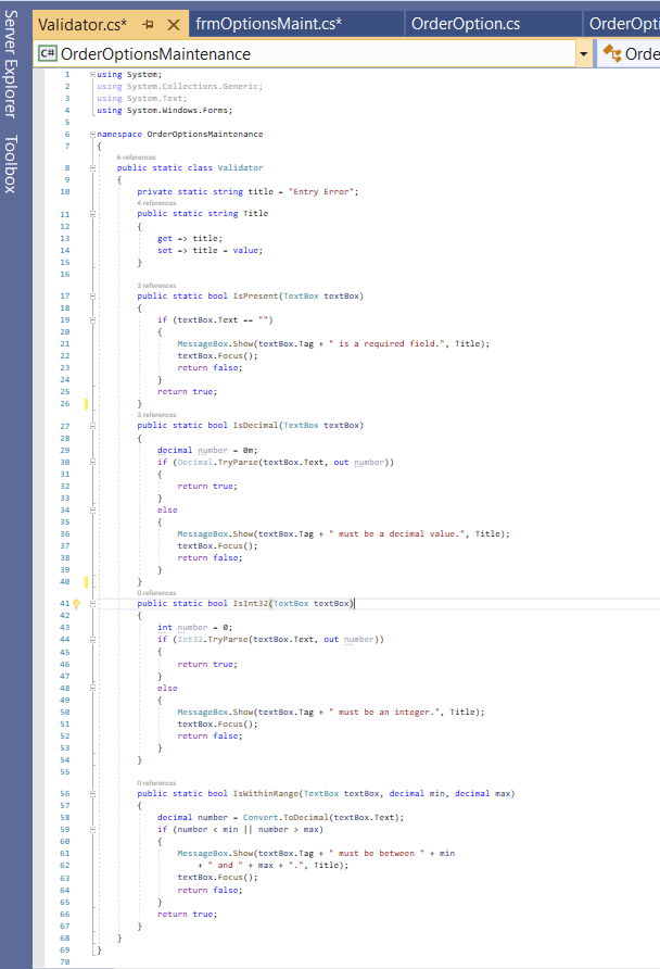 using the codes provided below 1. In the btnSave_Click() event handler, move
