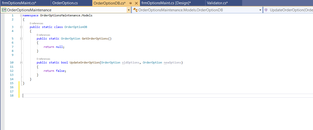handles the SqlException exception. Within that catch block, write code that displays