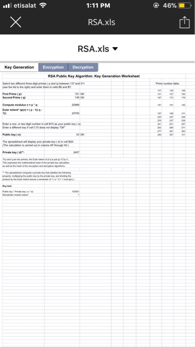  Help me solving this assignment please.. Attached excel file: The explanation