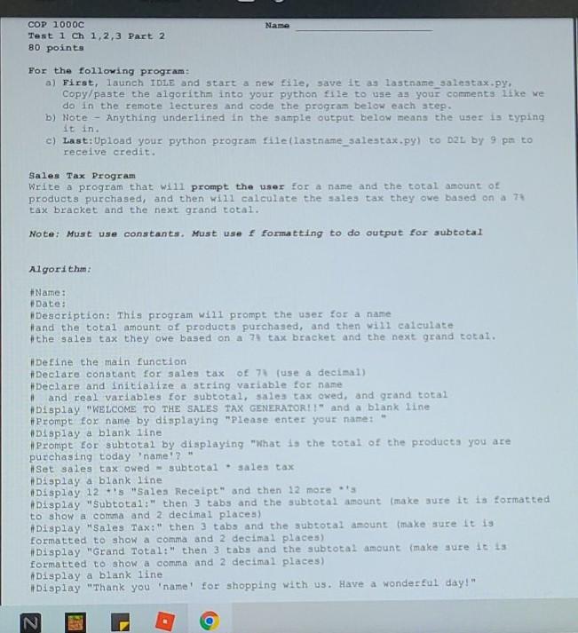 there is a example will be appreciated if you made that