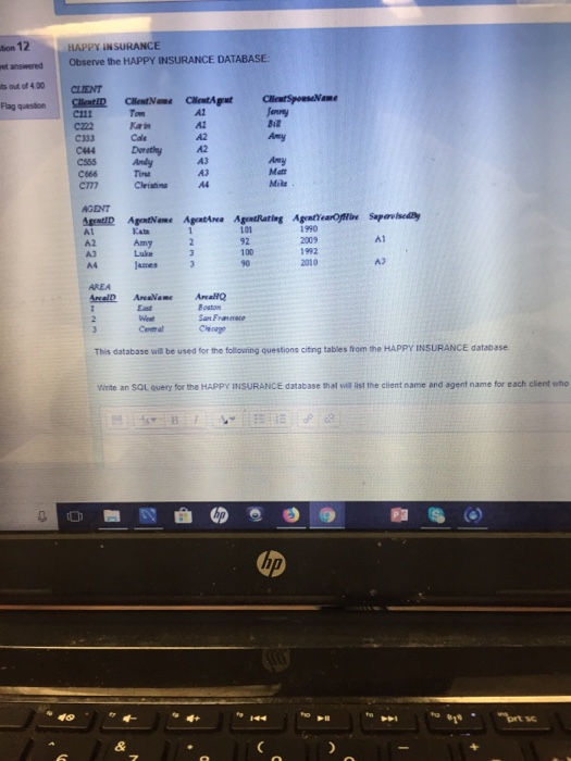  I Need Help writing all these SQL Problems ASAP!! 1. Write