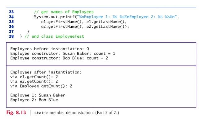 the explanation file. I // Fig. 8.12: Employee.java 2 // static variable