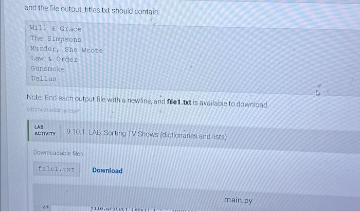 reads the input file using tive file readlines0 method The input file