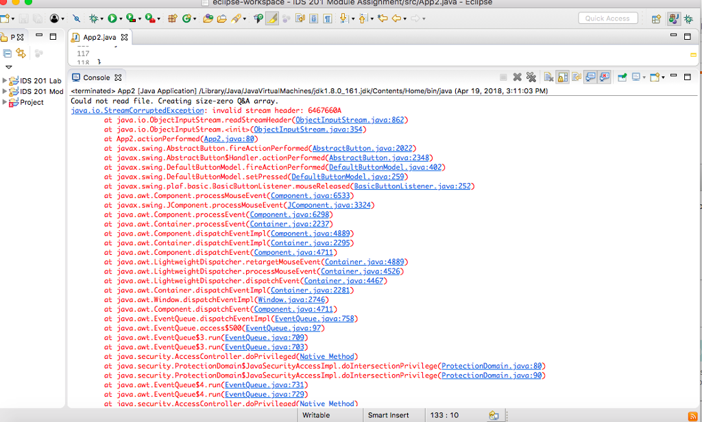 java.awt.event.*; import java.io.File; import java.io.FileInputStream; import java.io.FileOutputStream; import java.io.IOException; import java.io.ObjectInputStream; import