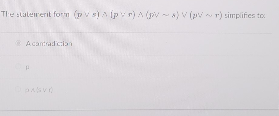  why is simplifies to p? 