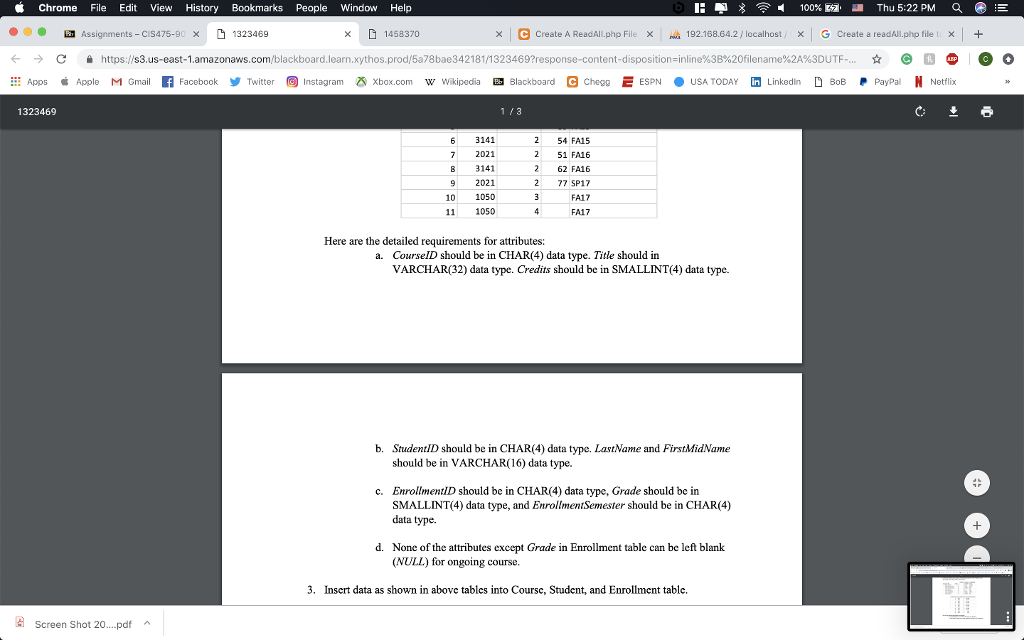 On this page, place a button Show All Enrollments. Program this button