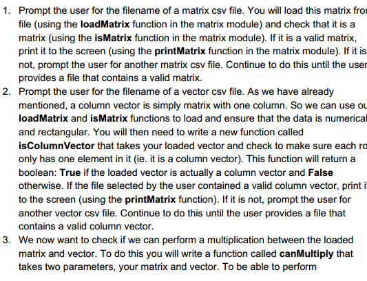 to first prompt the user for which file we want to analyze