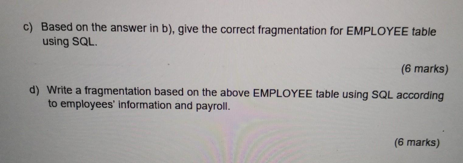the employees in Syarikat Haji Zambri Sdn. Bhd. Table 1: EMPLOYEE ID