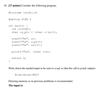 PLEASE HELP! THERE SHOULD BE THREE INPUTS What is the first