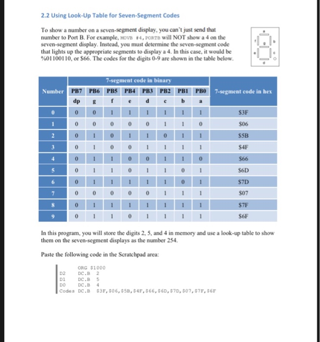 contents of R1 into register A, you would use the instruction LDAA