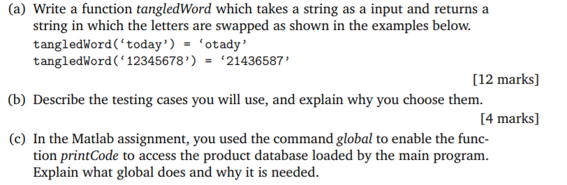 Hi, sample solutions to this question will be much appreciated. Thanks