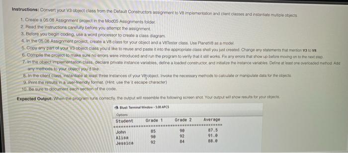  Please make sure to add a deafult constructor to the program