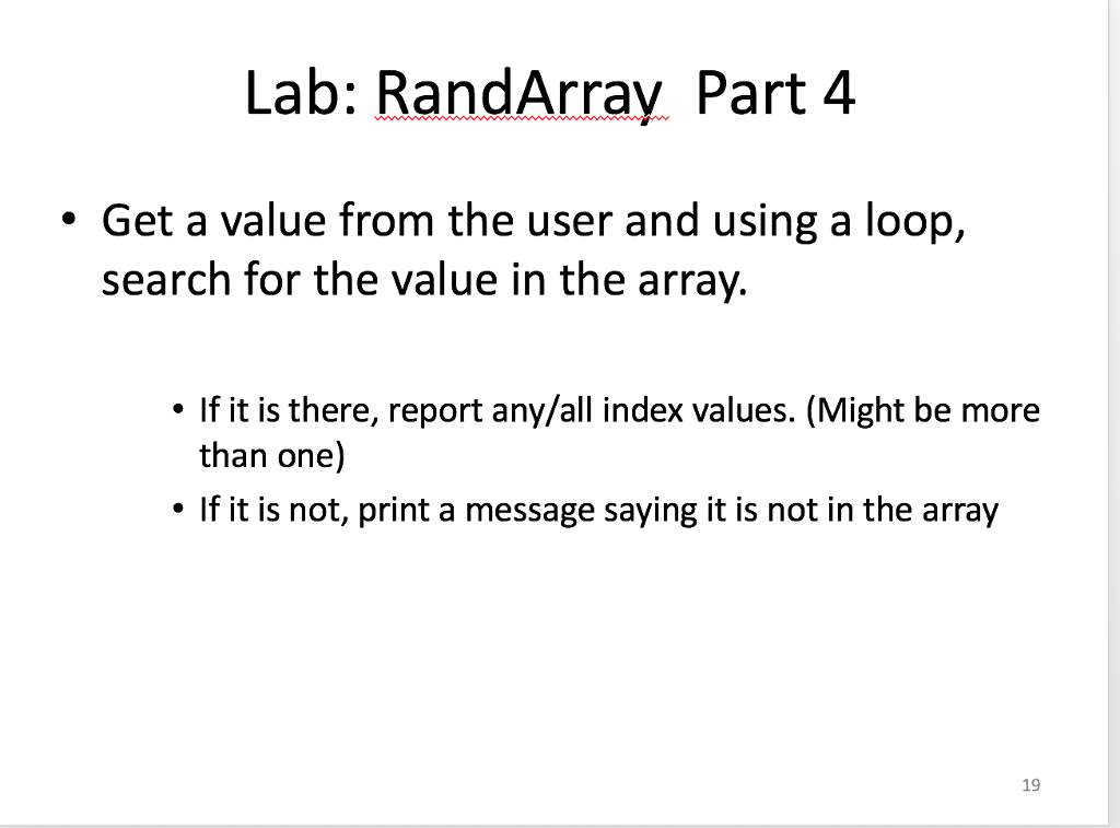 of the 20 values with a random values from 0 to 99