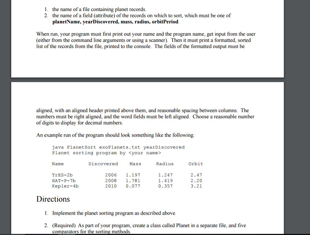 applications of computer science. Java has built-in sorting methods that allow you