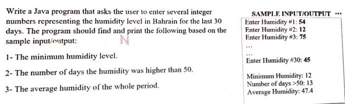 write a java program . please use loops to solve it .