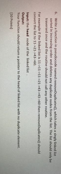  Please write in java 6. Write a function in pseudocode named