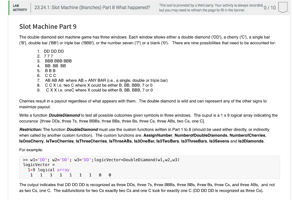 MATLAB This tool is provided by a third party. Your activity is