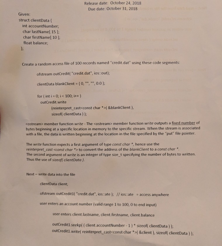 Need help with this c++ program using methods provided in the statement.