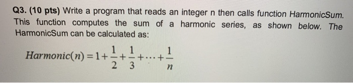  JAVA Q3. (10 pts) Write a program that reads an integer