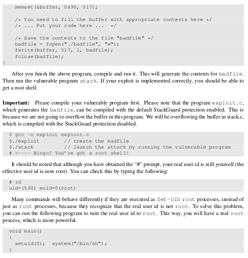 2.4 Task 2: Exploiting the Vulnerability We provide you with a partially