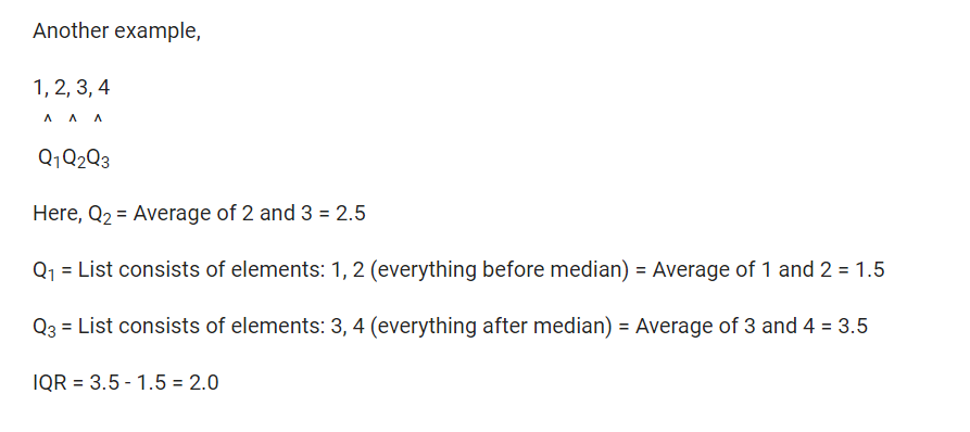 a Linked List: Slow and Fast Pointers Quartiles Quartiles are used in