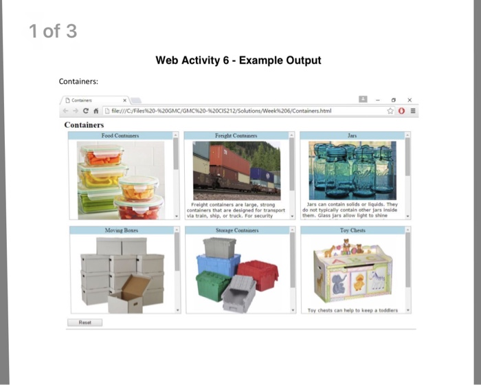 BE 2 ROWS 3 COLUMNS DO NOT MAKE YOUR OWN CODE, MY