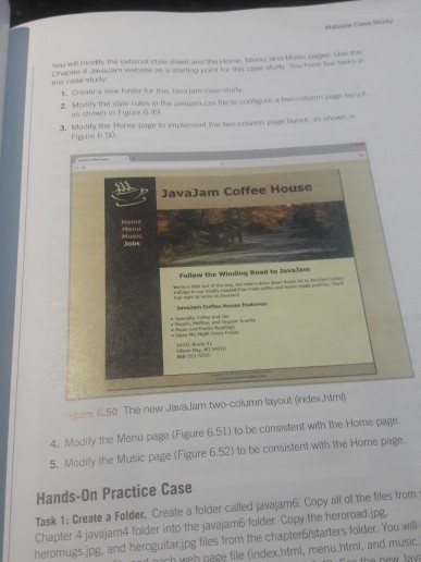javajam case study chapter 6 web development and design foundations html5 8th