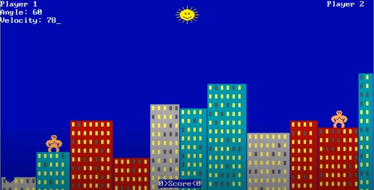 Using Java to define objects for the Gorilla game, e.g. gorilla, banana,