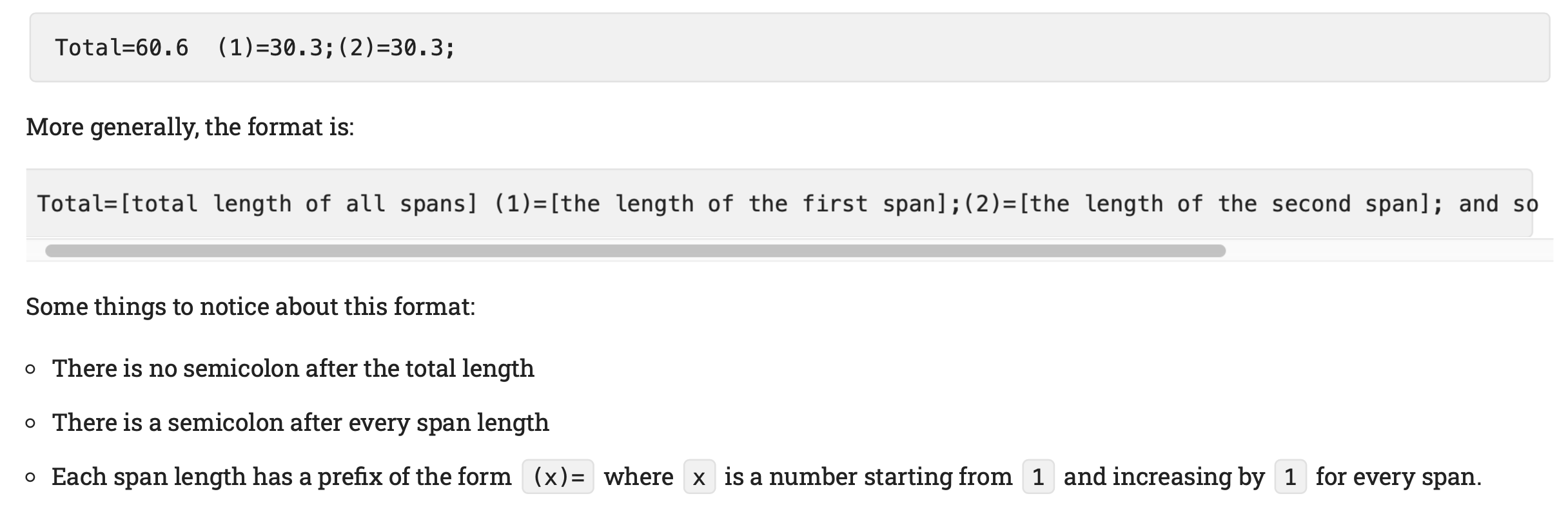 Python: for loop function def clean_span_data(raw_spans: str) -> List[float]: """Return a list