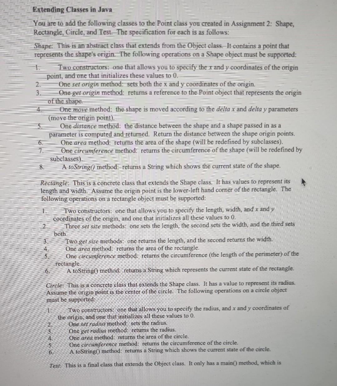  can someone code this in Java? Extending Classes in Java You