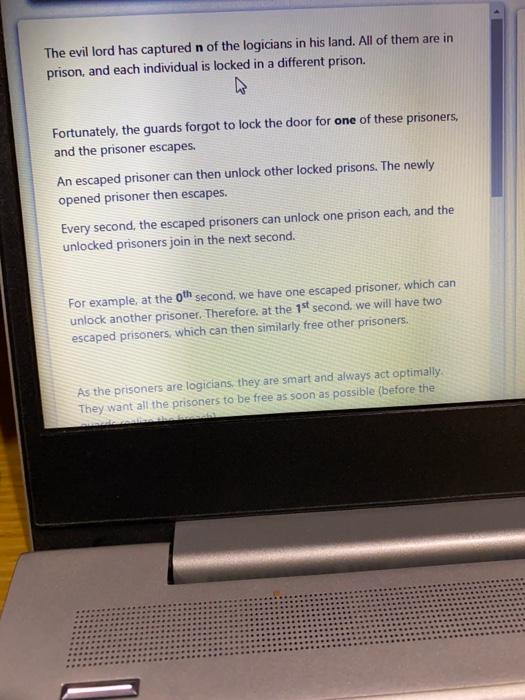 in Python3 preferably, even java c# will do The evil lord has