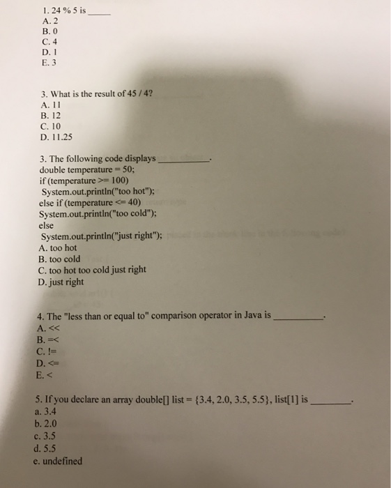  For my Java practice quiz. Please just give me the correct