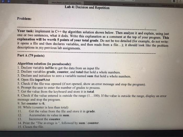  Help pls!! Mast1-10 CSP Lab 4: Decision and Repetition Problem: Your