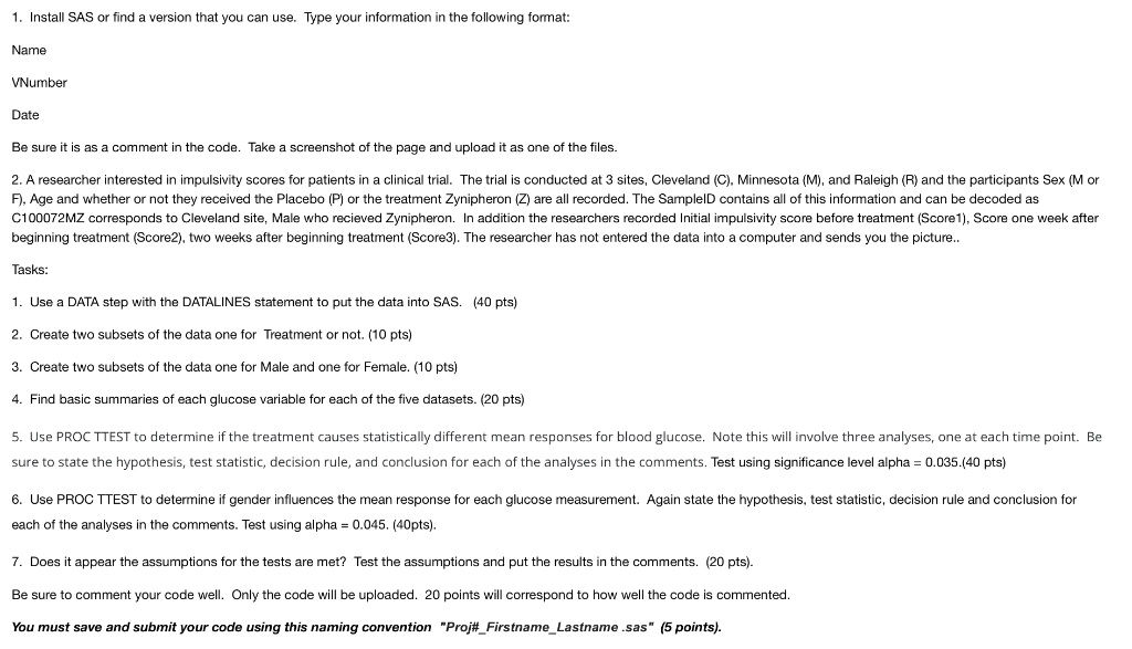 1. Install SAS or find a version that you can use.