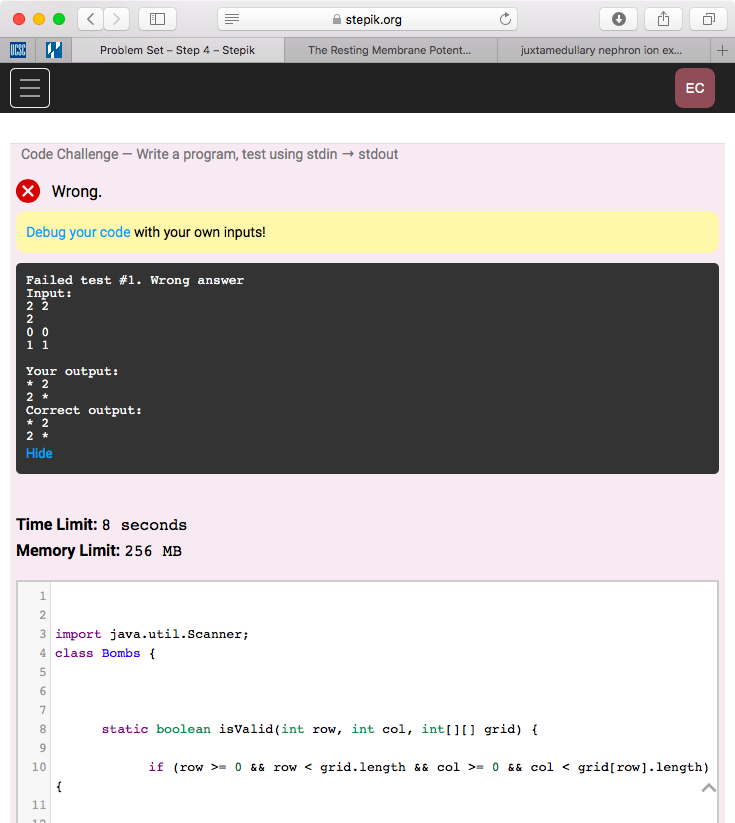 Write a java program that receives m and n as the number