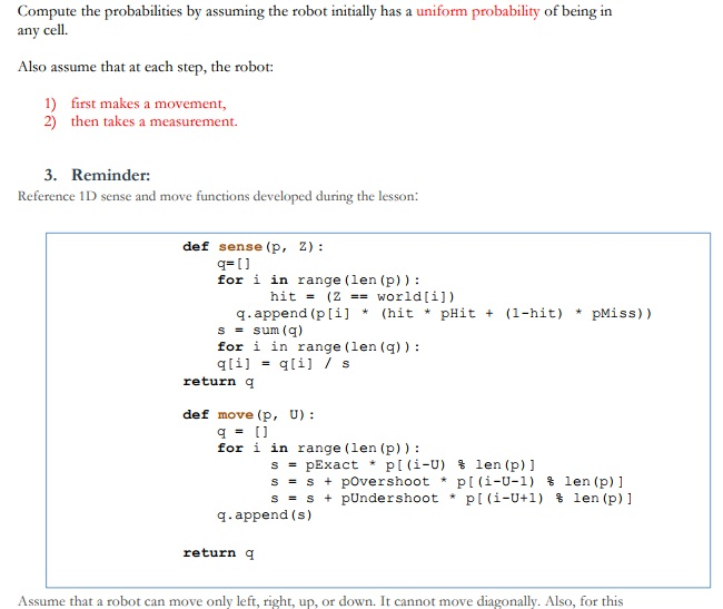 1. Problem: Apply Robot localization that you have learned in Chapter 1