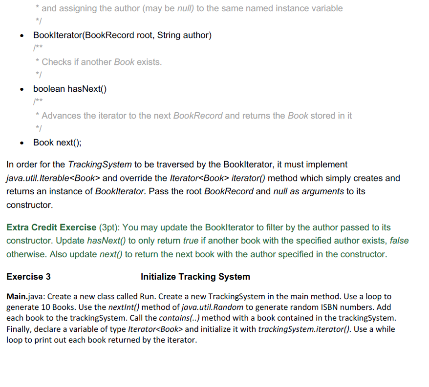 books, the library needs an application that stores books efficiently. These books