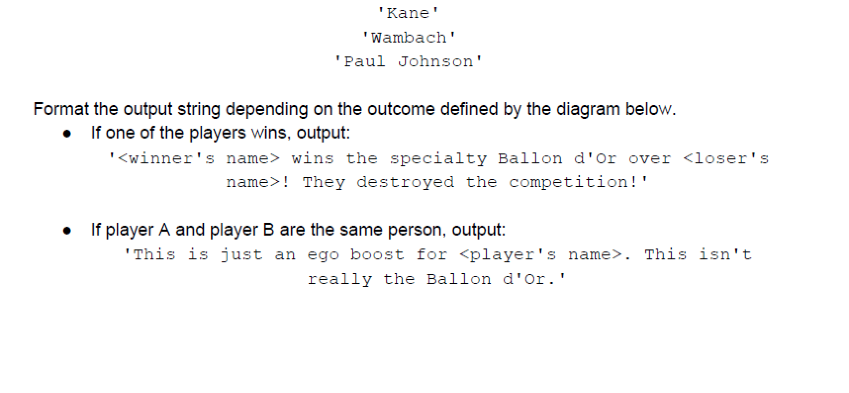 USE ITERATIONS(loops) in the solution code!!! Picture has been updated!! Function Name: