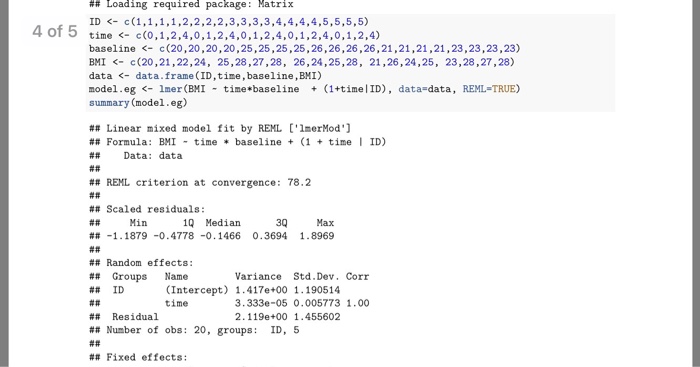 1,... n, 1,2 Model 3 Question (Hierarchical Linear Model) In this question,