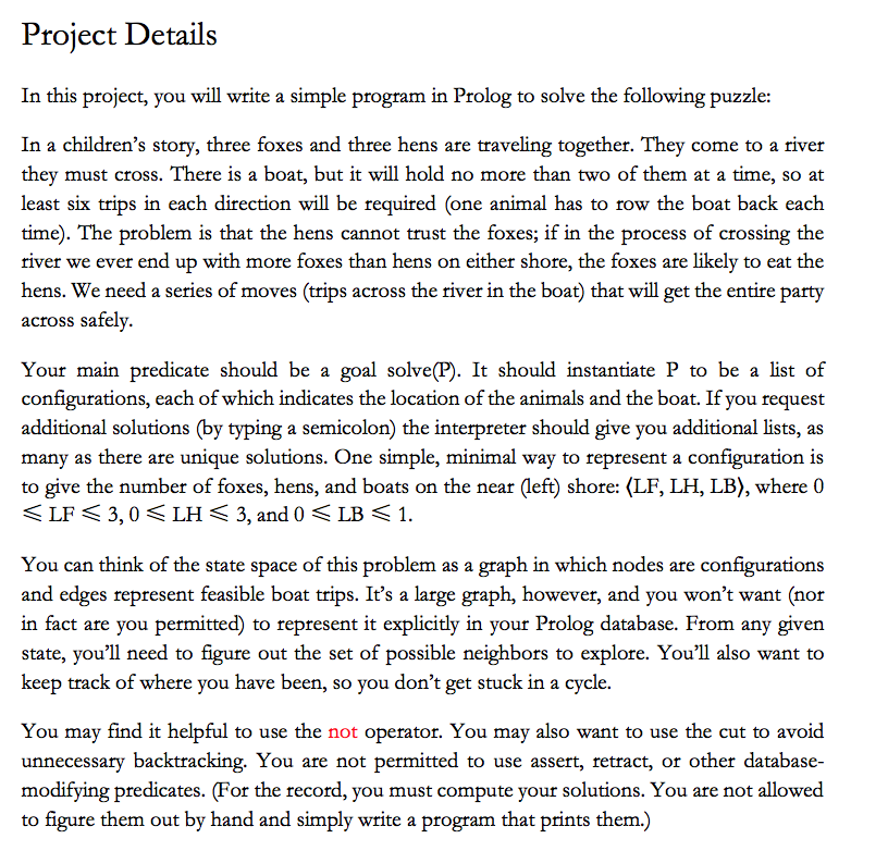 Proiect Details In this project, you will write a simple program