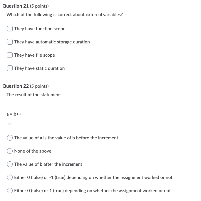 if you have any string variables in your program. True False Question