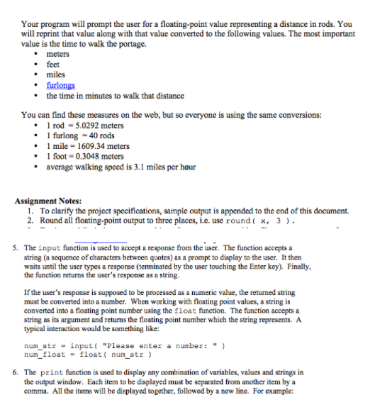  please shoe excat code! thanks! Your program will prompt the user