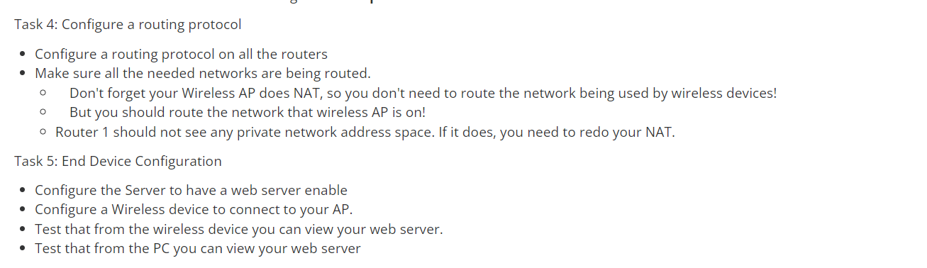- Make sure your Routers have enough Interfaces - Use 2911's Task
