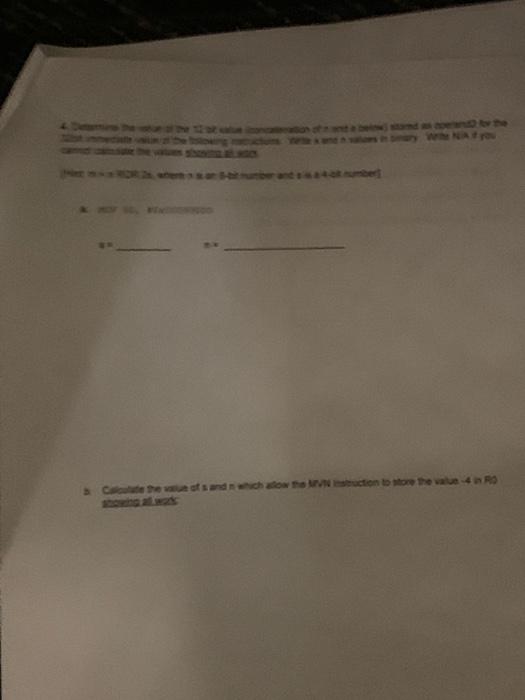  computer assmebly language subject please provide blank space answer please try