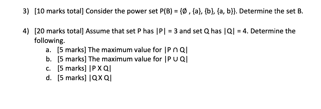 PLEASE NEED HELP WITH THESE TWO!! 3) [10 marks total] Consider the