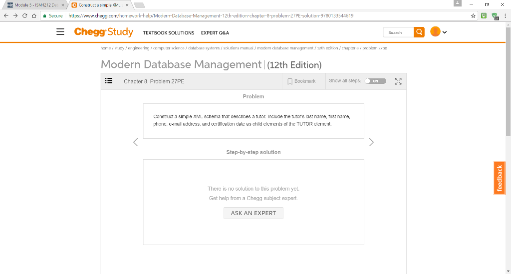  Module 5-ISM-1212 Dat x C Construct a simple XM Secure https