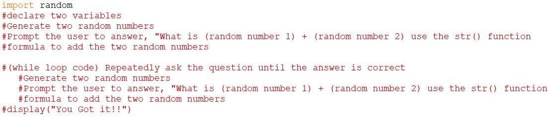 Write a program in python that ask a user for the sum