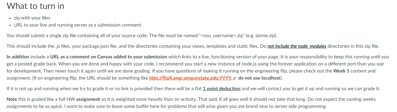 receive incoming POST and GET requests. You will write a single server