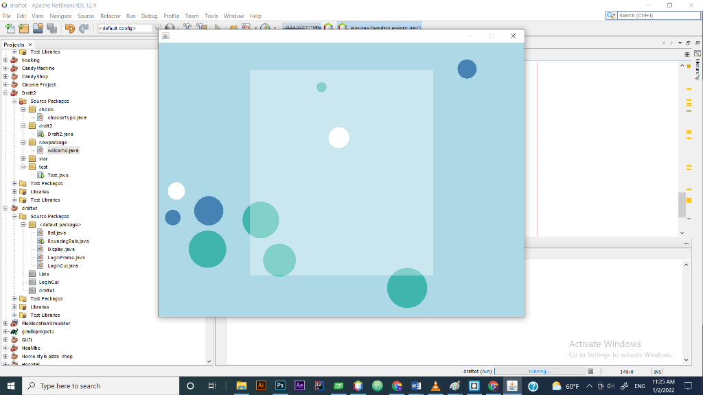 using Java & swing I'm trying to make a Frame that contains