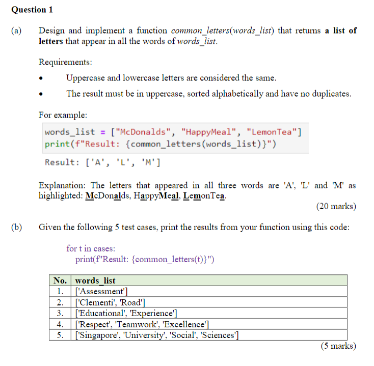  Well-documented Jupyter Notebook script (.ipynb) should be included using python for
